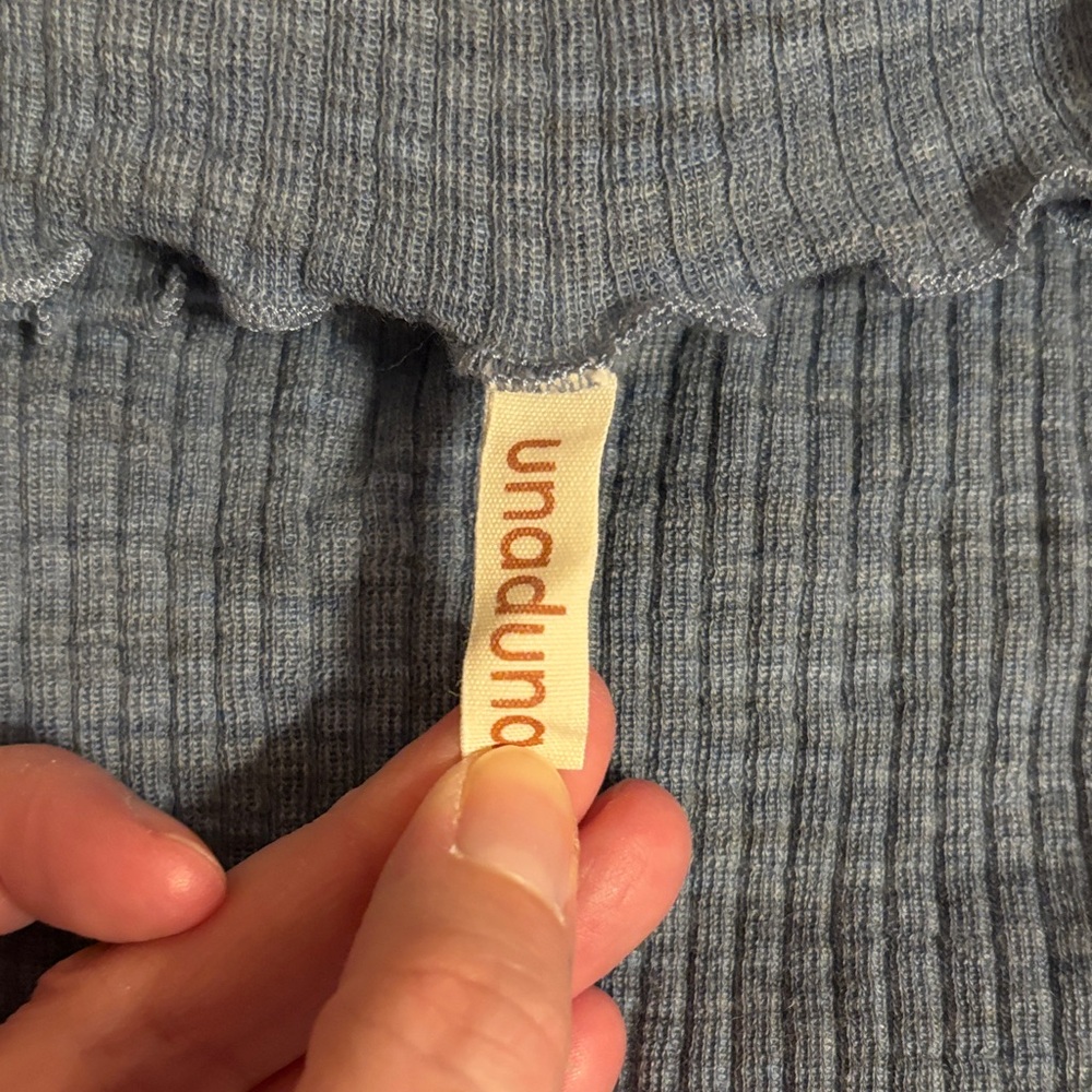 Unaduna -Kate long sleeve turtleneck rib - color nila - Picture 2 of 9